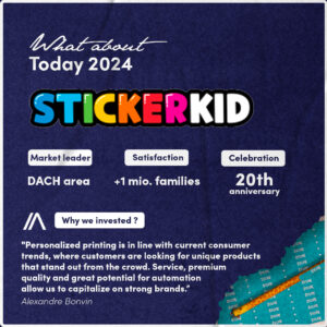 The key figures of Stickerkid after acquisition by Audacia.